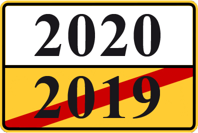 Symbolbild Jahreswechsel 2019/2020