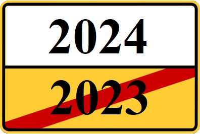 Symbolbild Jahreswechser 2023-2024