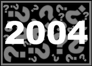 Grafik: Die Jahreszahl 2004 unterlegt mit vielen Fragezeichen