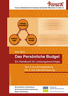 Titelbild des Handbuches "Das Pers&ouml;nliche Budget - Ein Handbuch f&uuml;r Leistungsberechtigte