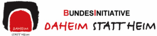 Logo der Bundesinitiative Daheim statt Heim