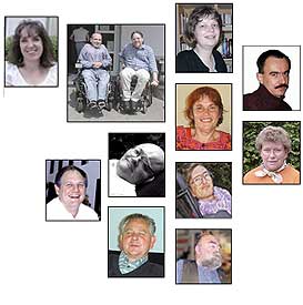 Collage der Portraits von Autoren dieser Kampagne